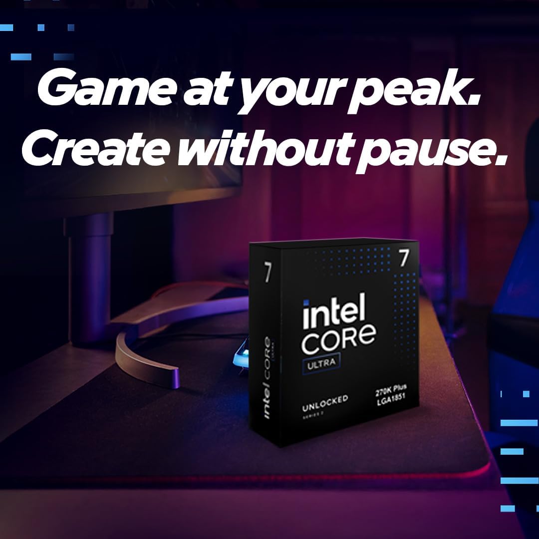 Processador Intel Core Ultra 7 270K Plus 24 Núcleos Turbo 5.5GHz 36MB Cache Socket LGA1851 - Imagem 2