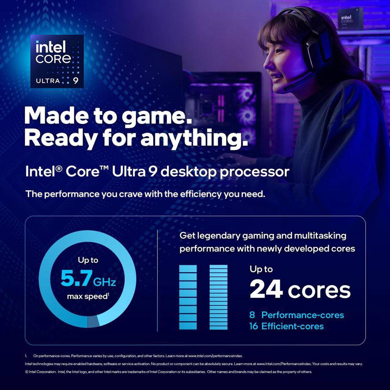 Processador Intel Core Ultra 9 285K 3.7GHz Socket 1851 - Imagem 3