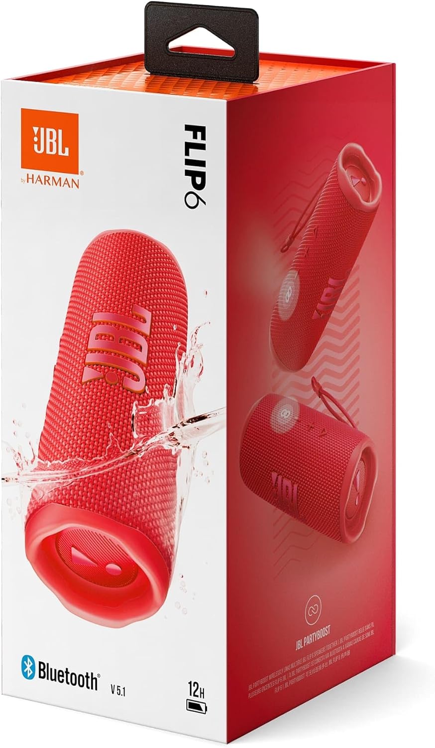 Altifalante com Bluetooth JBL FLIP 6/ 30W/ 1.0/ Vermelho - Imagem 8