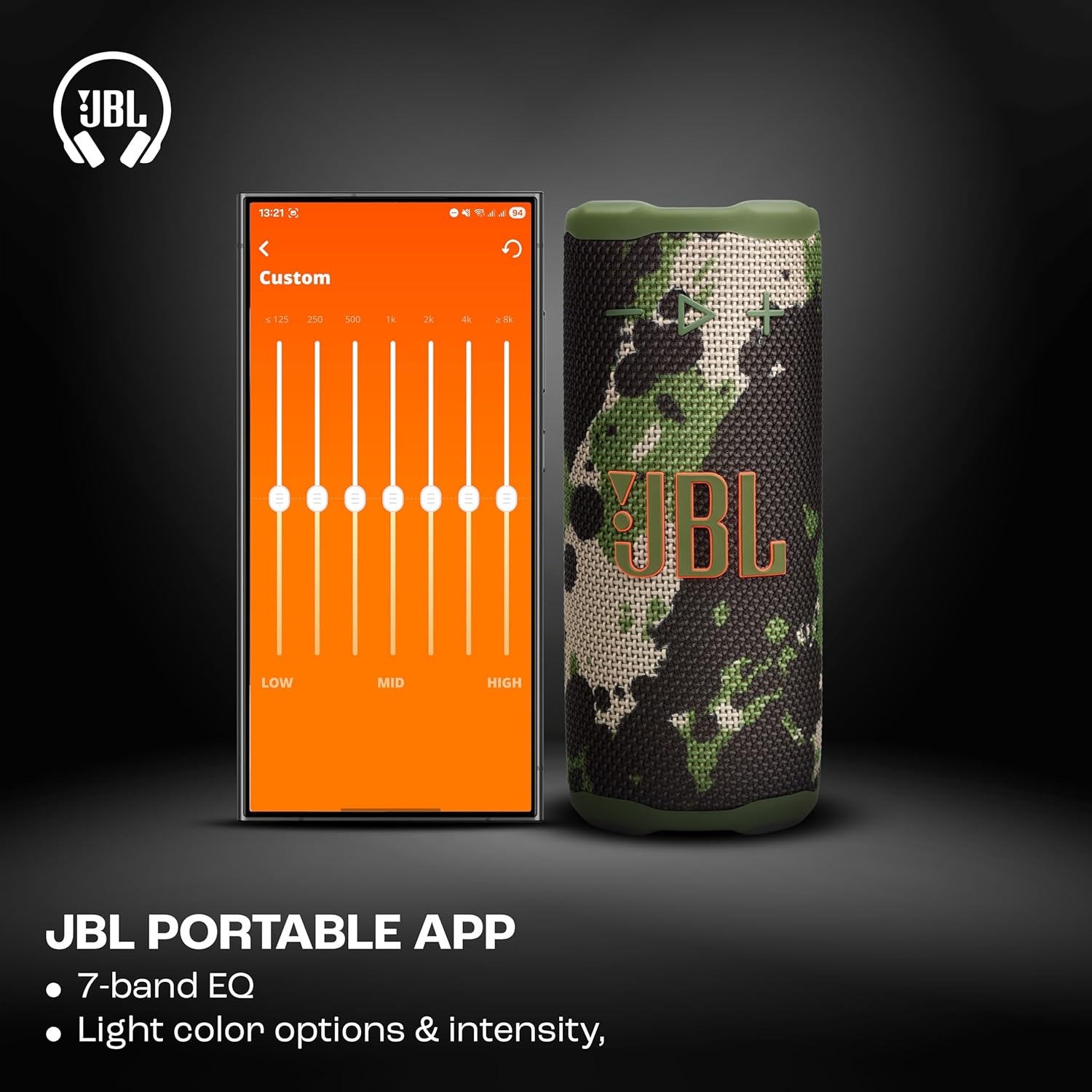 Altifalante com Bluetooth JBL Grip/ 16W/ 1.0/ Camuflagem - Imagem 5
