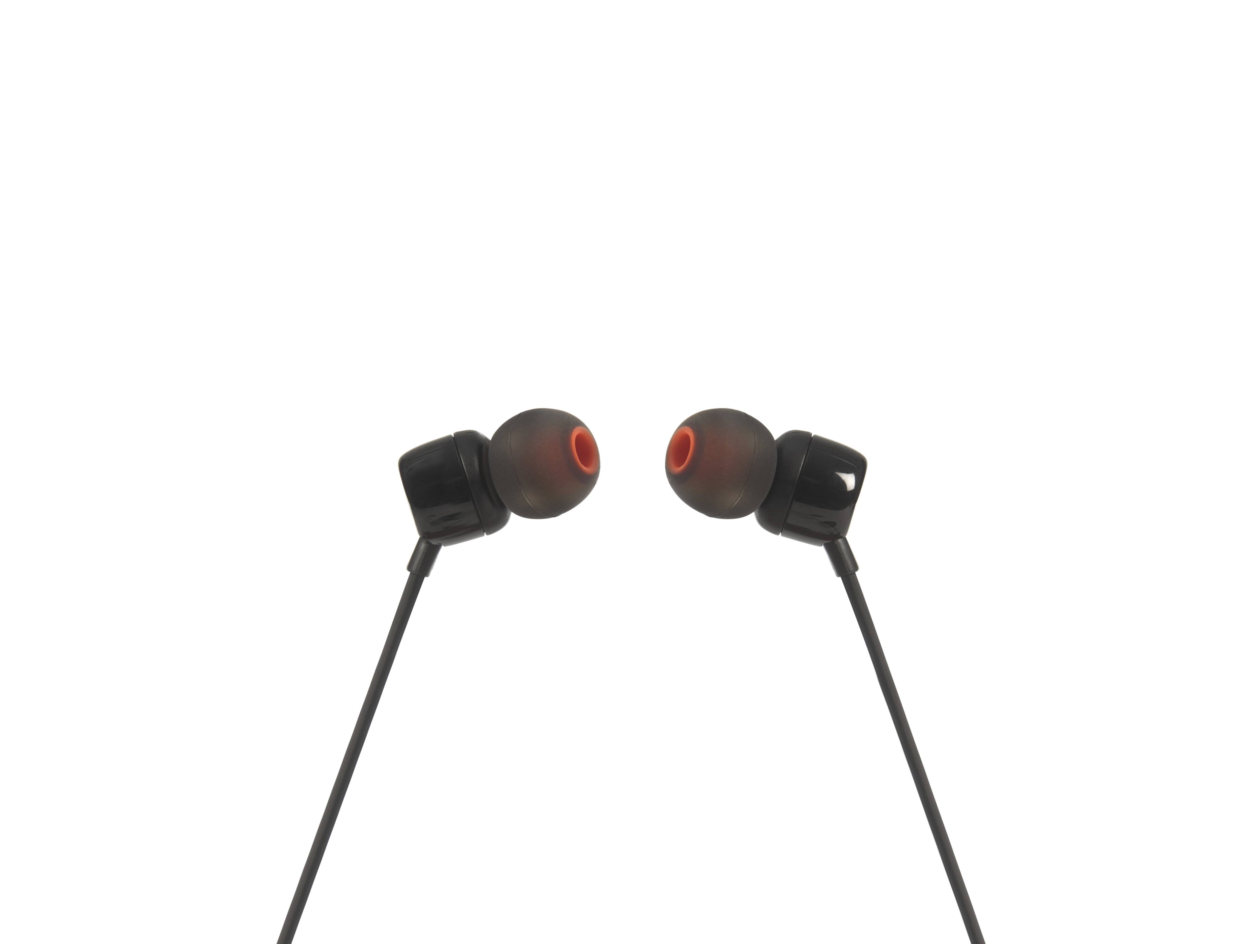 Auriculares Intrauditivos JBL Tune 110/ com Microfone/ Jack 3.5/ Pretos - Imagem 2