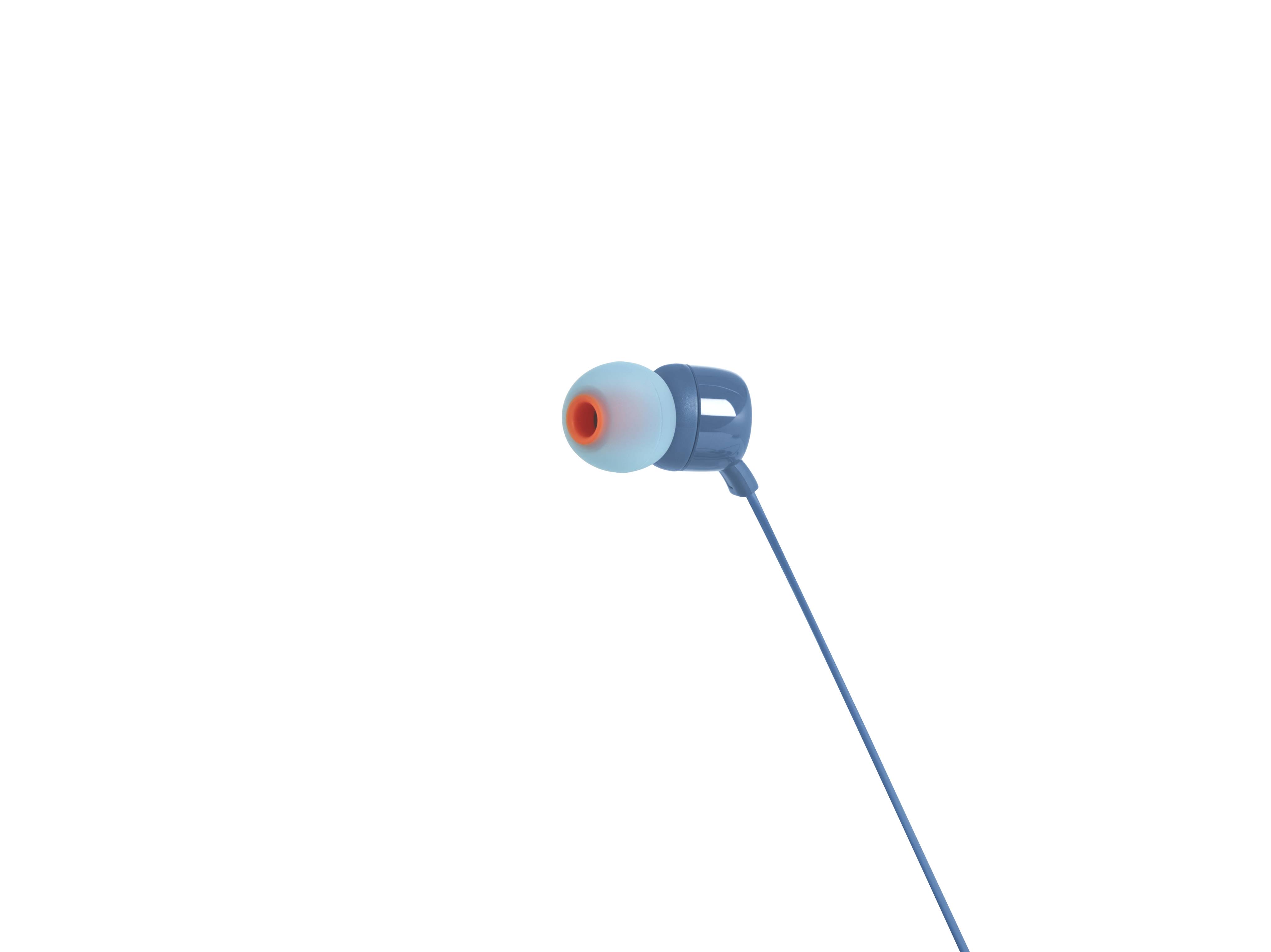 Auriculares Intrauditivos JBL Tune 110/ com Microfone/ Jack 3.5/ Azuis - Imagem 3