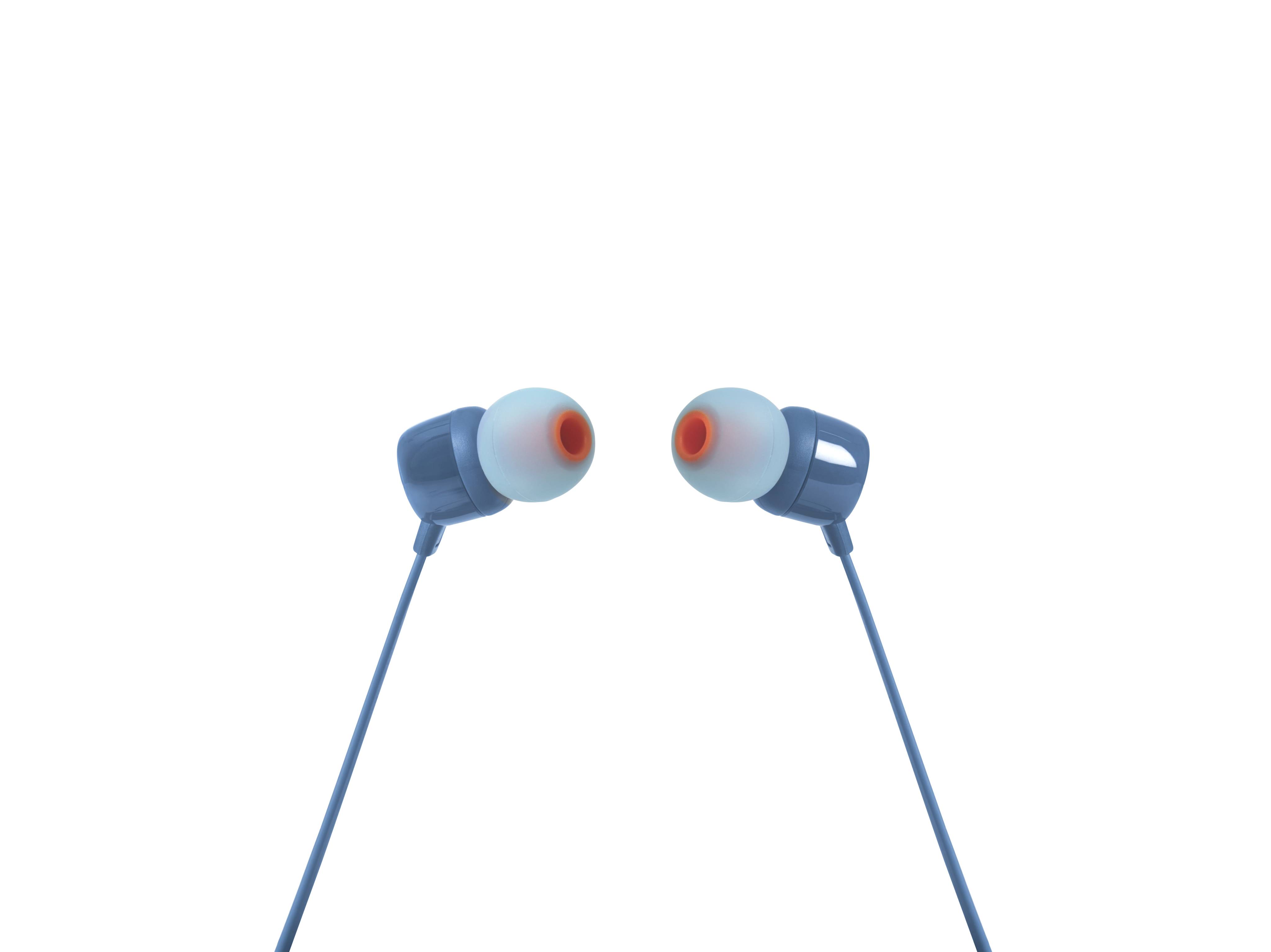 Auriculares Intrauditivos JBL Tune 110/ com Microfone/ Jack 3.5/ Azuis - Imagem 2