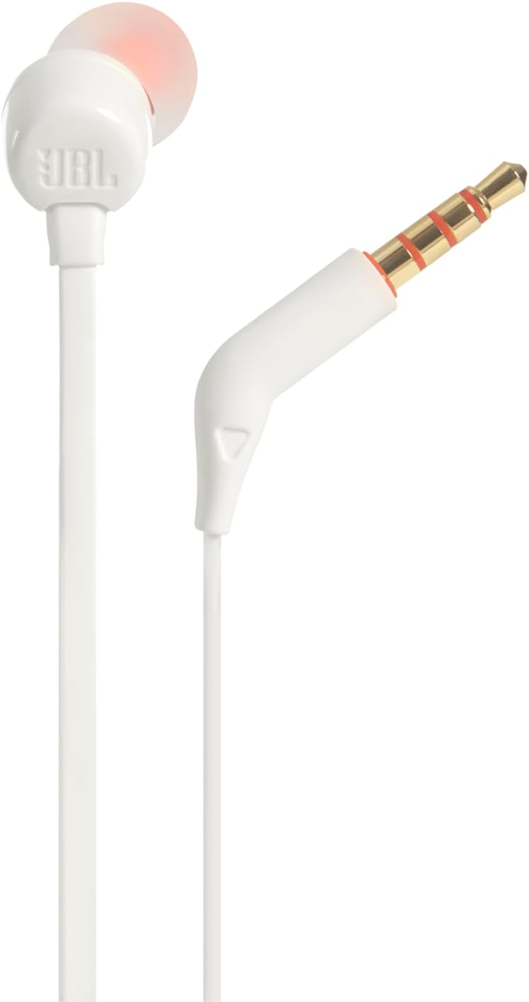 Auscultadores Intra-auriculares JBL Tune 110/ com Microfone/ Jack 3.5/ Brancos - Imagem 6