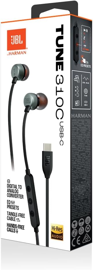Auscultadores Intra-auriculares JBL Tune 310C/ com Microfone/ Pretos - Imagem 5