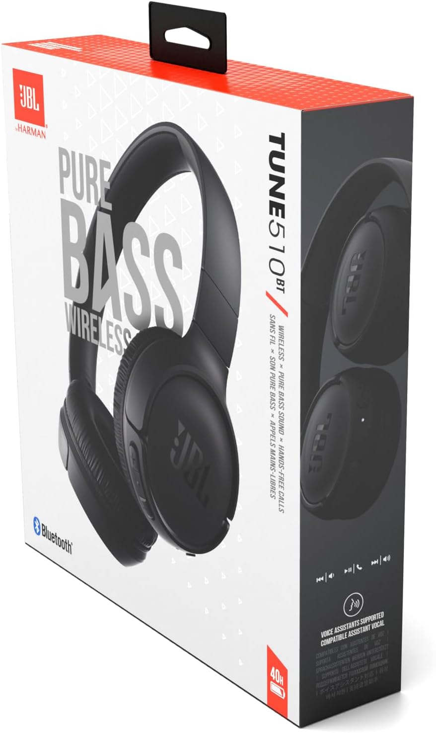 Auscultadores Sem Fios JBL Tune 510BT/ com Microfone/ Bluetooth/ Pretos - Imagem 7