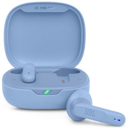 Auscultadores Bluetooth JBL Vibe Flex com estojo de carregamento/ Autonomia 8h/ Azul