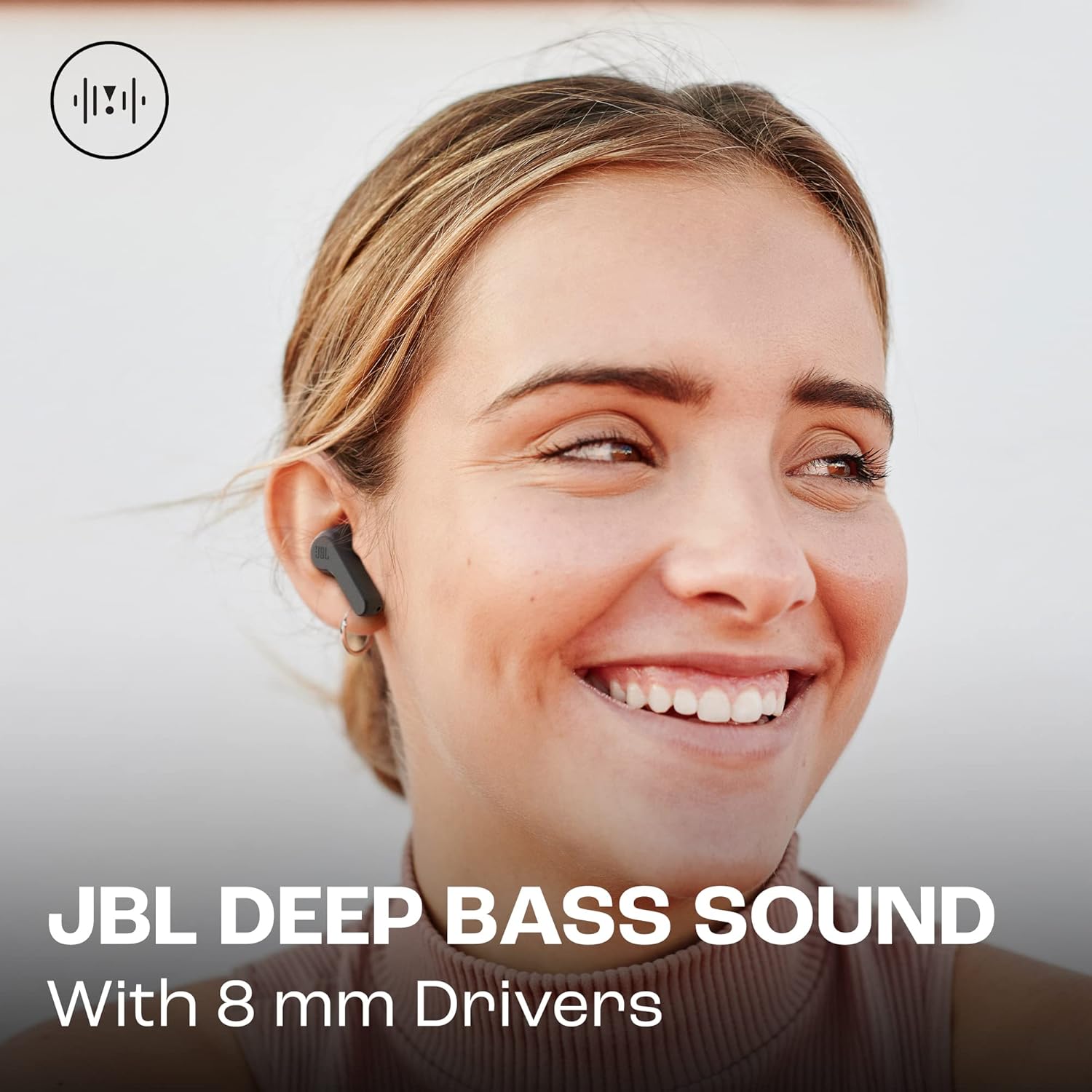 Auriculares Bluetooth JBL Wave Beam com estojo de carregamento/ Autonomia 8h/ Pretos - Imagem 7