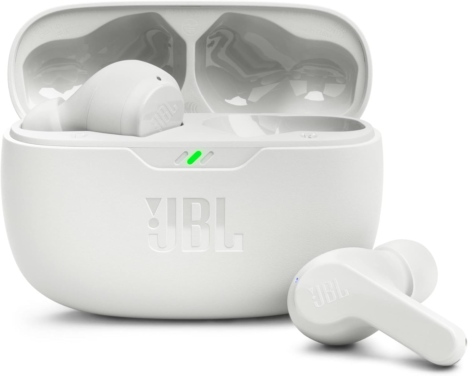Auscultadores Bluetooth JBL Wave Beam com estojo de carregamento/ Autonomia 8h/ Branco