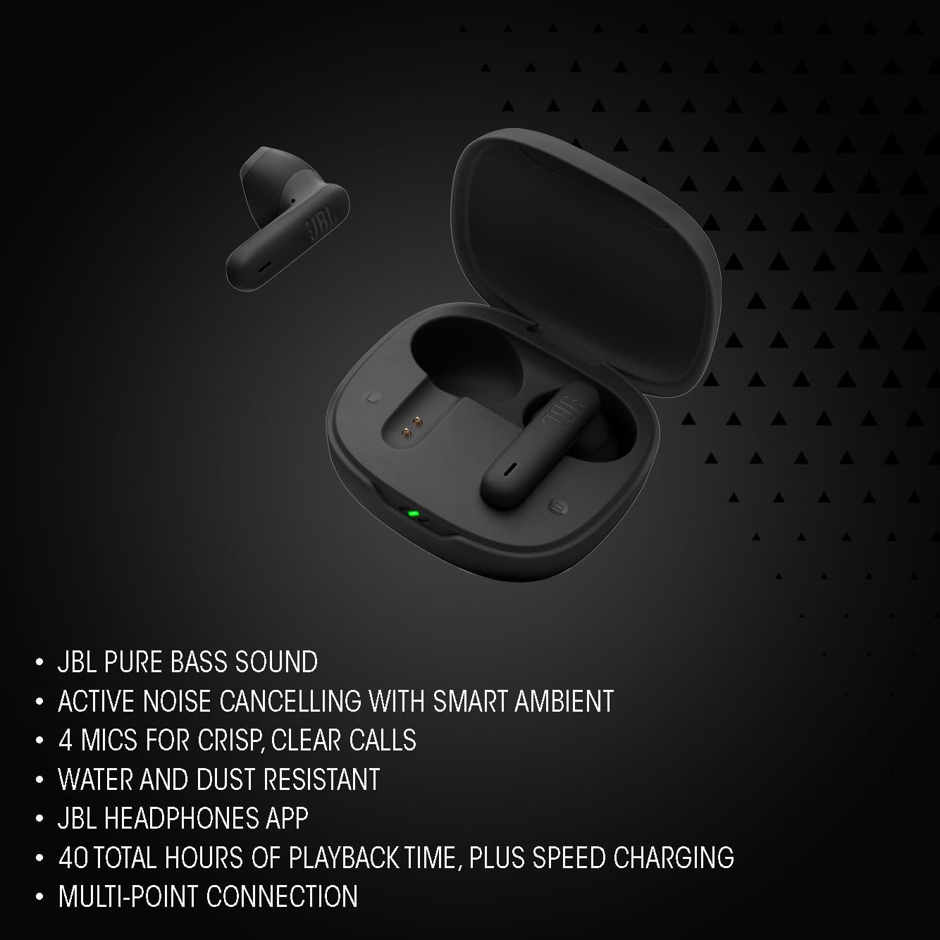 Auriculares Bluetooth JBL Wave Flex 2 Drivers 12mm Smart Ambient 4 Microfones Preto - Imagem 5