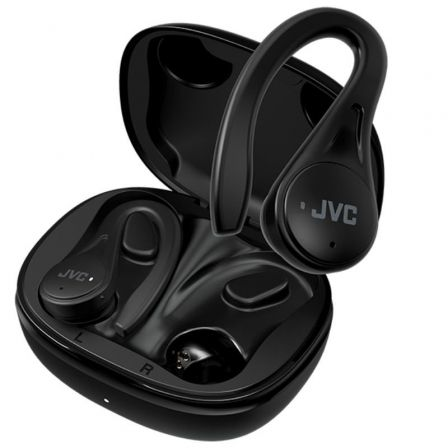 Auscultadores Bluetooth JVC HA-EC25T com estojo de carregamento/ Autonomia 7.5h/ Pretos