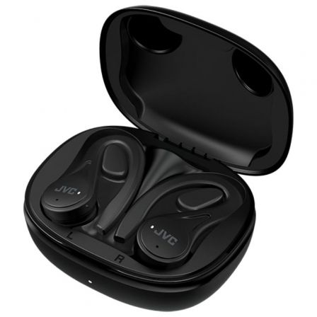 Auscultadores Bluetooth JVC HA-EC25T com estojo de carregamento/ Autonomia 7.5h/ Pretos - Imagem 2