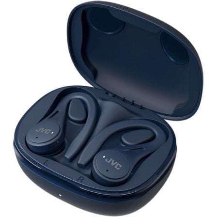 Auscultadores Bluetooth JVC HA-EC25T com estojo de carregamento/ Autonomia 7.5h/ Azuis - Imagem 2