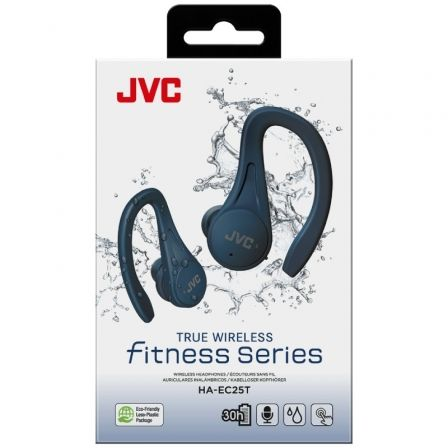 Auscultadores Bluetooth JVC HA-EC25T com estojo de carregamento/ Autonomia 7.5h/ Azuis - Imagem 5