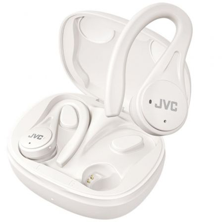 Auscultadores Bluetooth JVC HA-EC25T com estojo de carregamento/ Autonomia 7.5h/ Brancos