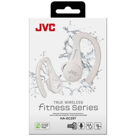 Auscultadores Bluetooth JVC HA-EC25T com estojo de carregamento/ Autonomia 7.5h/ Brancos - Imagem 5