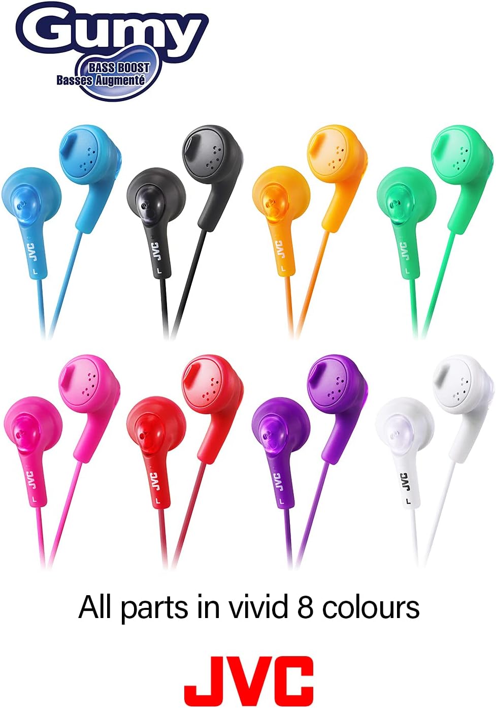 Auscultadores Intra-auriculares JVC HA-F160-W-E/ Jack 3.5/ Brancos - Imagem 3