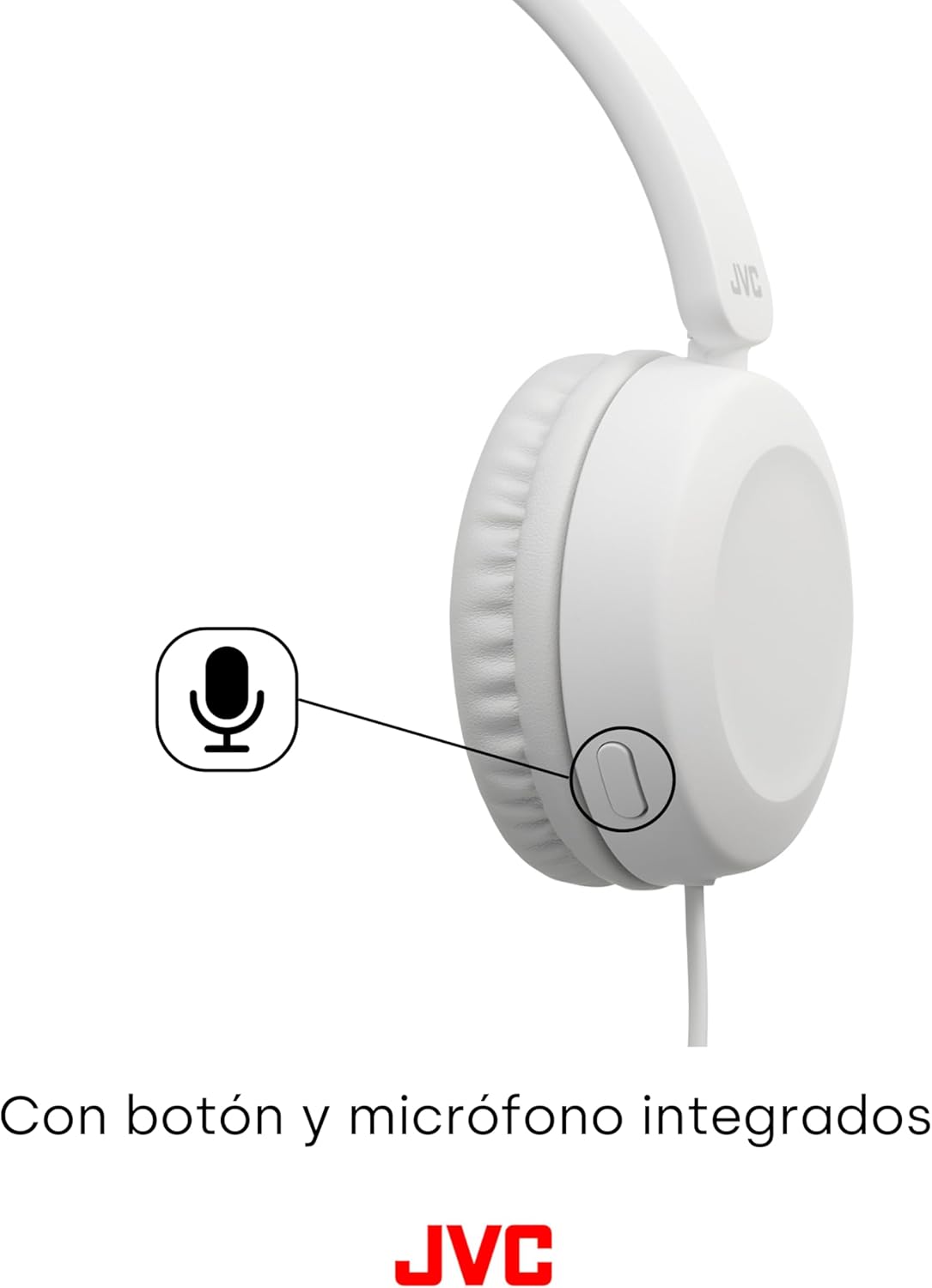 Auscultadores JVC HA-S31M/ com Microfone/ Jack 3.5/ Brancos - Imagem 5