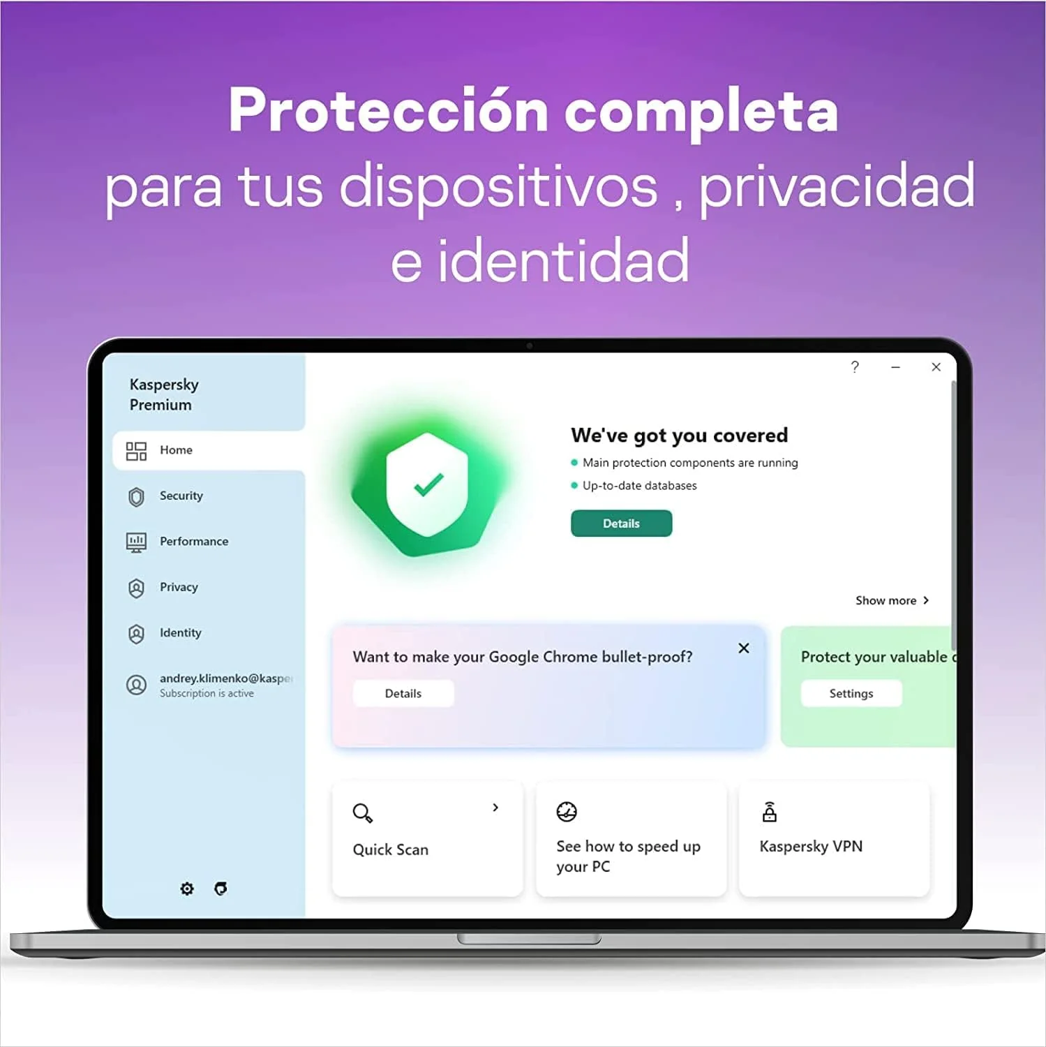 Antivírus Kaspersky Premium 5 Dispositivos 1 Ano Windows macOS Android iOS - Imagem 2