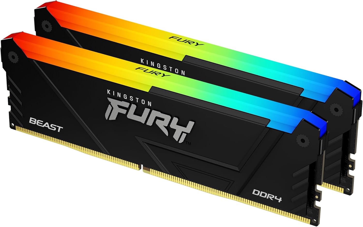 Memória RAM Kingston FURY Beast RGB 2 x 16GB/ DDR4/ 3200MHz/ 1.35V/ CL16/ DIMM