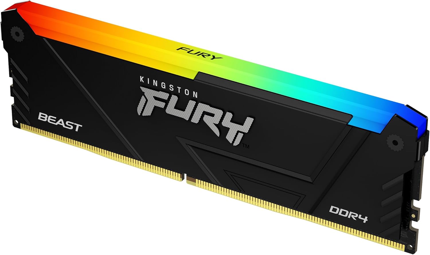 Memória RAM Kingston FURY Beast RGB 16GB/ DDR4/ 3200MHz/ 1.35V/ CL16/ DIMM - Imagem 2