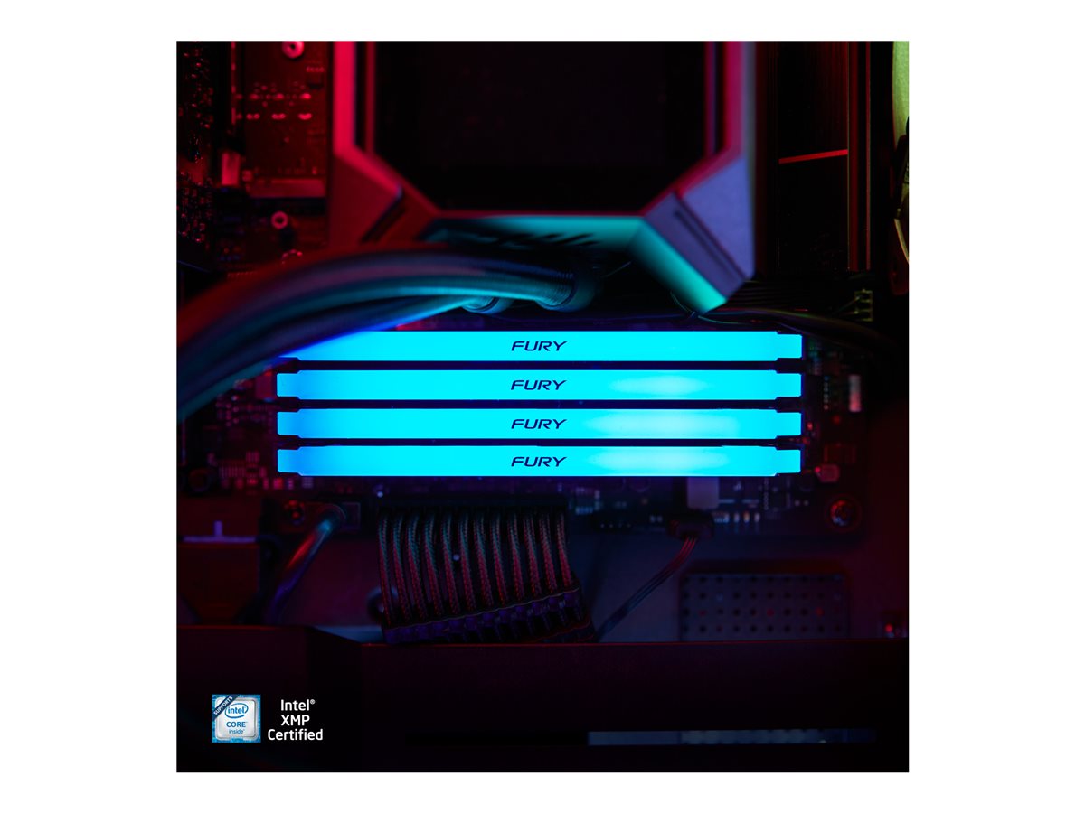 Memória RAM Kingston FURY Beast RGB 32GB/ DDR4/ 3200MHz/ 1.35V/ CL16/ DIMM - Imagem 11