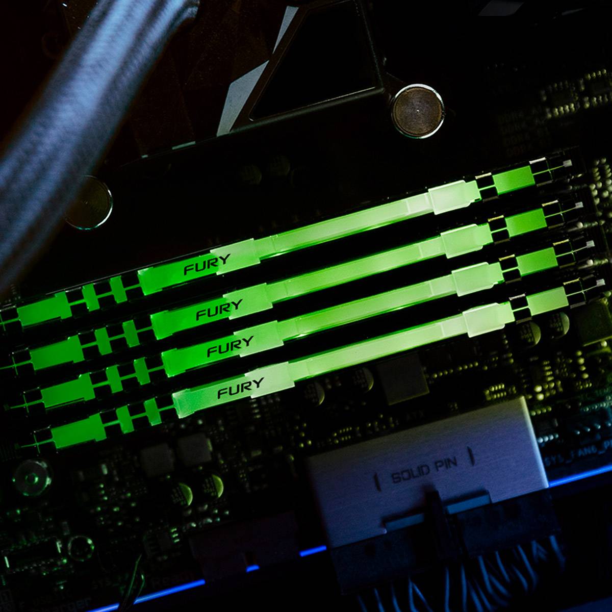 Memória RAM Kingston FURY Beast RGB 8GB/ DDR4/ 3600MHz/ 1.35V/ CL17/ DIMM - Imagem 4