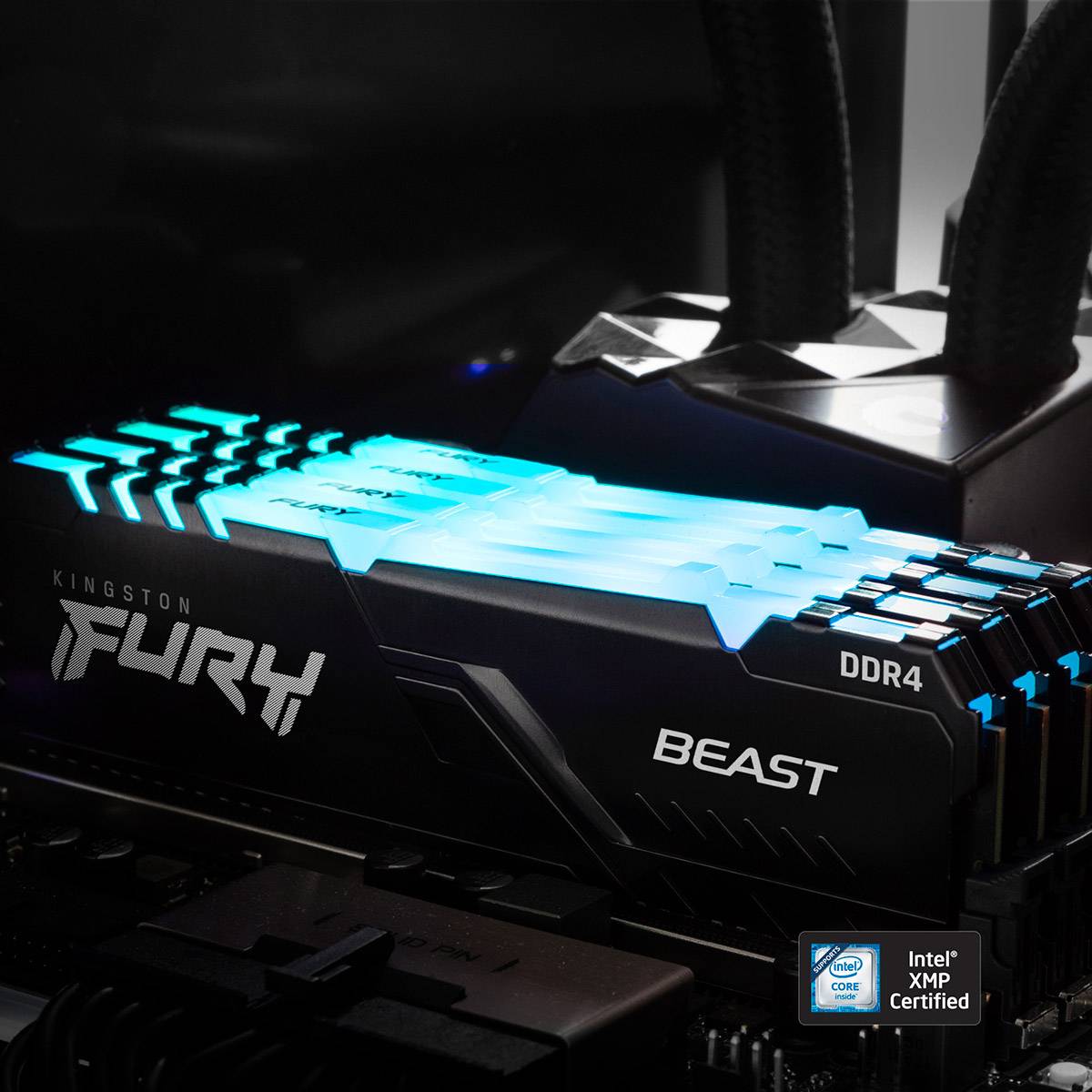 Memória RAM Kingston FURY Beast RGB 8GB/ DDR4/ 3600MHz/ 1.35V/ CL17/ DIMM - Imagem 6