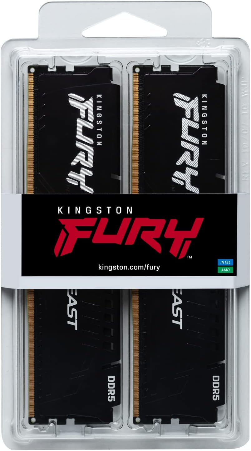 Memória RAM Kingston FURY Beast 2 x 16GB/ DDR5/ 5200MHz/ 1.1V/ CL40/ DIMM - Imagem 5