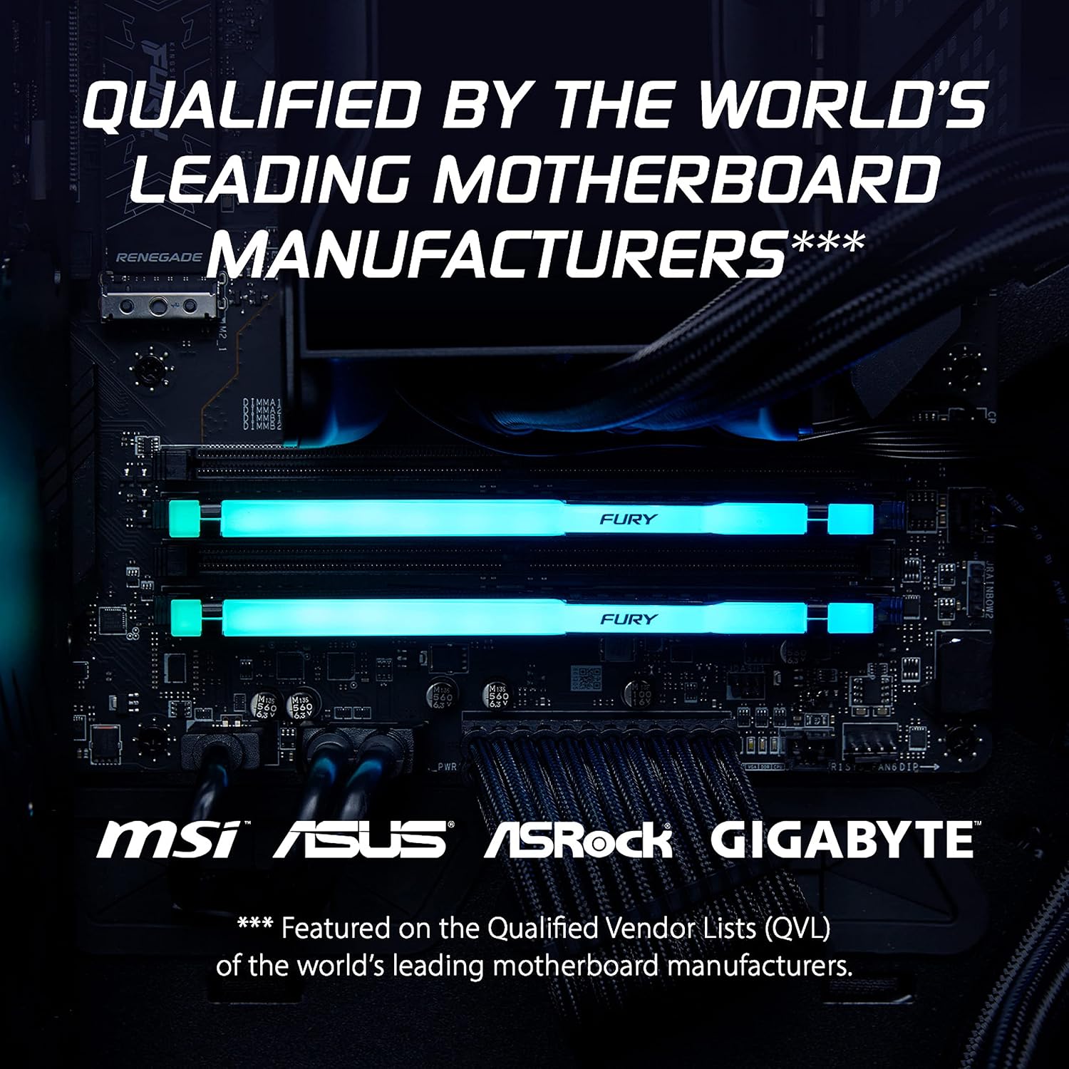 Memória RAM Kingston FURY Beast RGB 2 x 16GB/ DDR5/ 5600MHz/ 1.25V/ CL36/ DIMM - Imagem 6