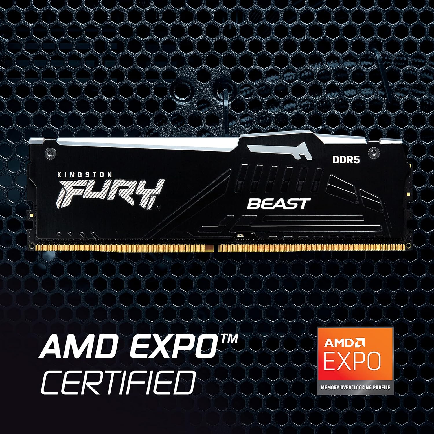 Memória RAM Kingston FURY Beast RGB 2 x 16GB/ DDR5/ 5600MHz/ 1.25V/ CL36/ DIMM - Imagem 5