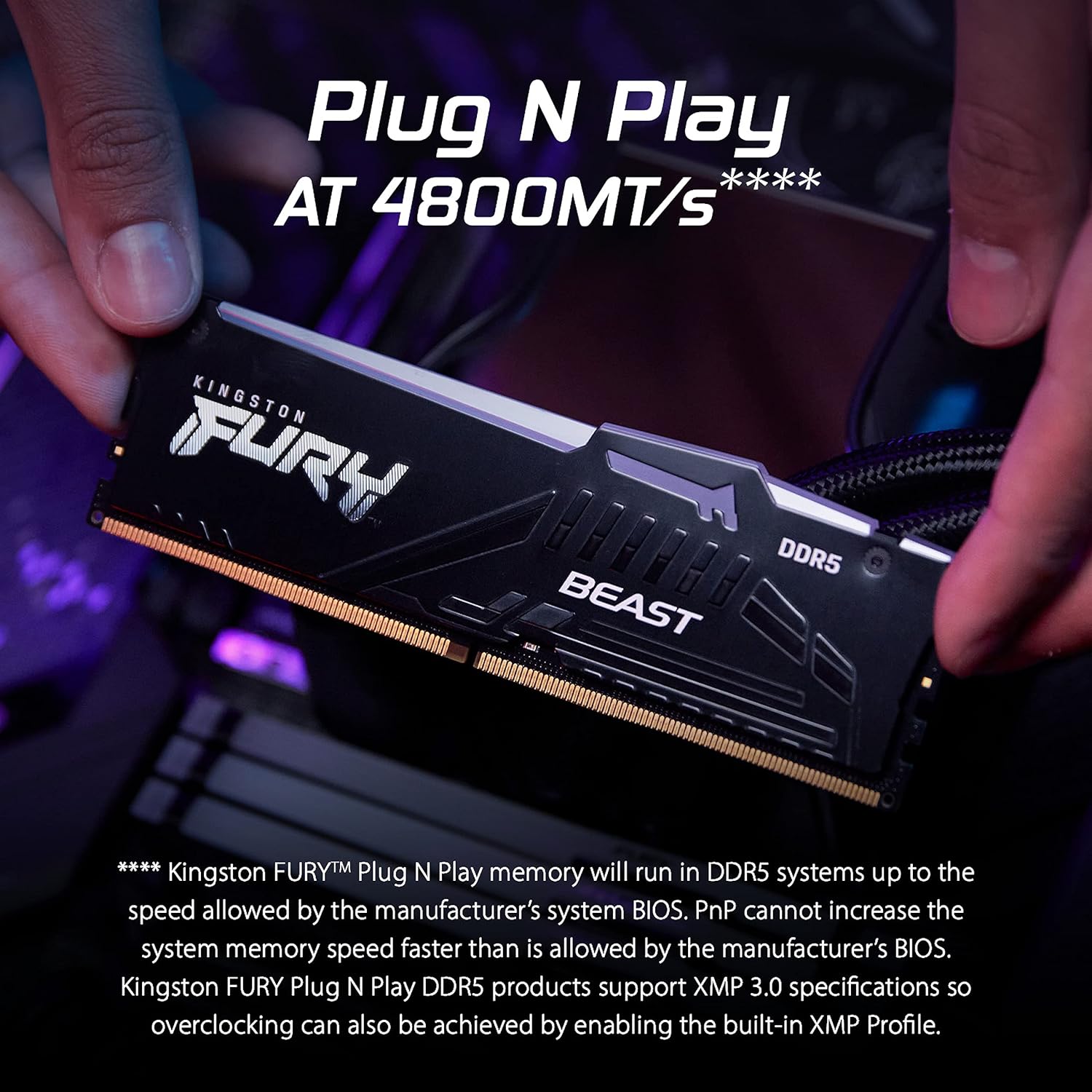 Memória RAM Kingston FURY Beast RGB 2 x 16GB/ DDR5/ 5600MHz/ 1.25V/ CL36/ DIMM - Imagem 8