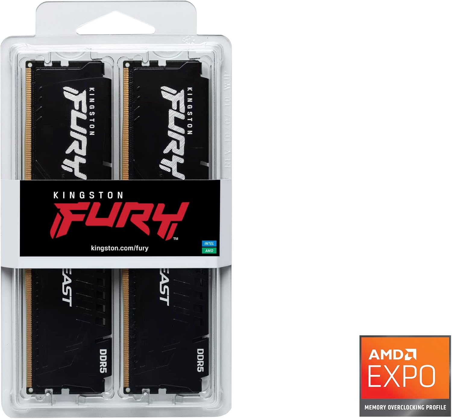 Memória RAM Kingston FURY Beast 2 x 16GB/ DDR5/ 5600MHz/ 1.25V/ CL36/ DIMM - Imagem 5