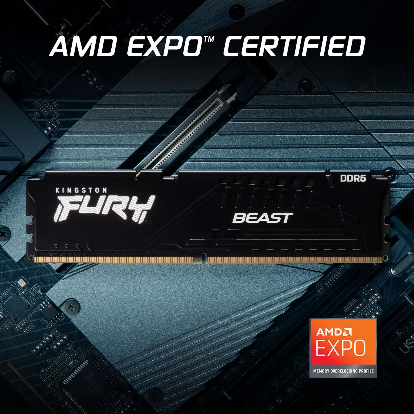 Memória RAM Kingston FURY Beast EXPO 16GB/ DDR5/ 6000MHz/ 1.4V/ CL30/ DIMM - Imagem 3