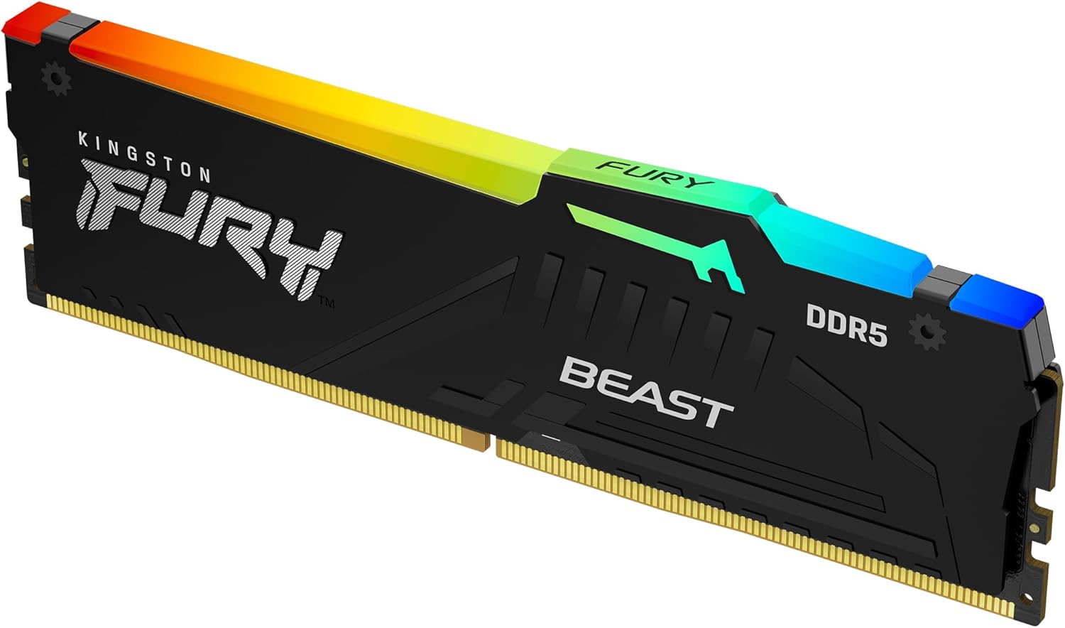 Memória RAM Kingston FURY Beast RGB 16GB/ DDR5/ 6000MHz/ 1.4V/ CL30/ DIMM