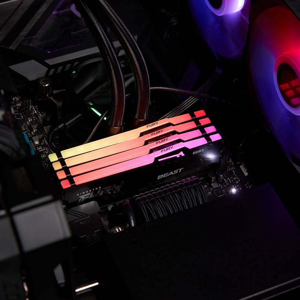 Memória RAM Kingston FURY Beast RGB EXPO 16GB/ DDR5/ 6000MHz/ 1.4V/ CL30/ DIMM - Imagem 4
