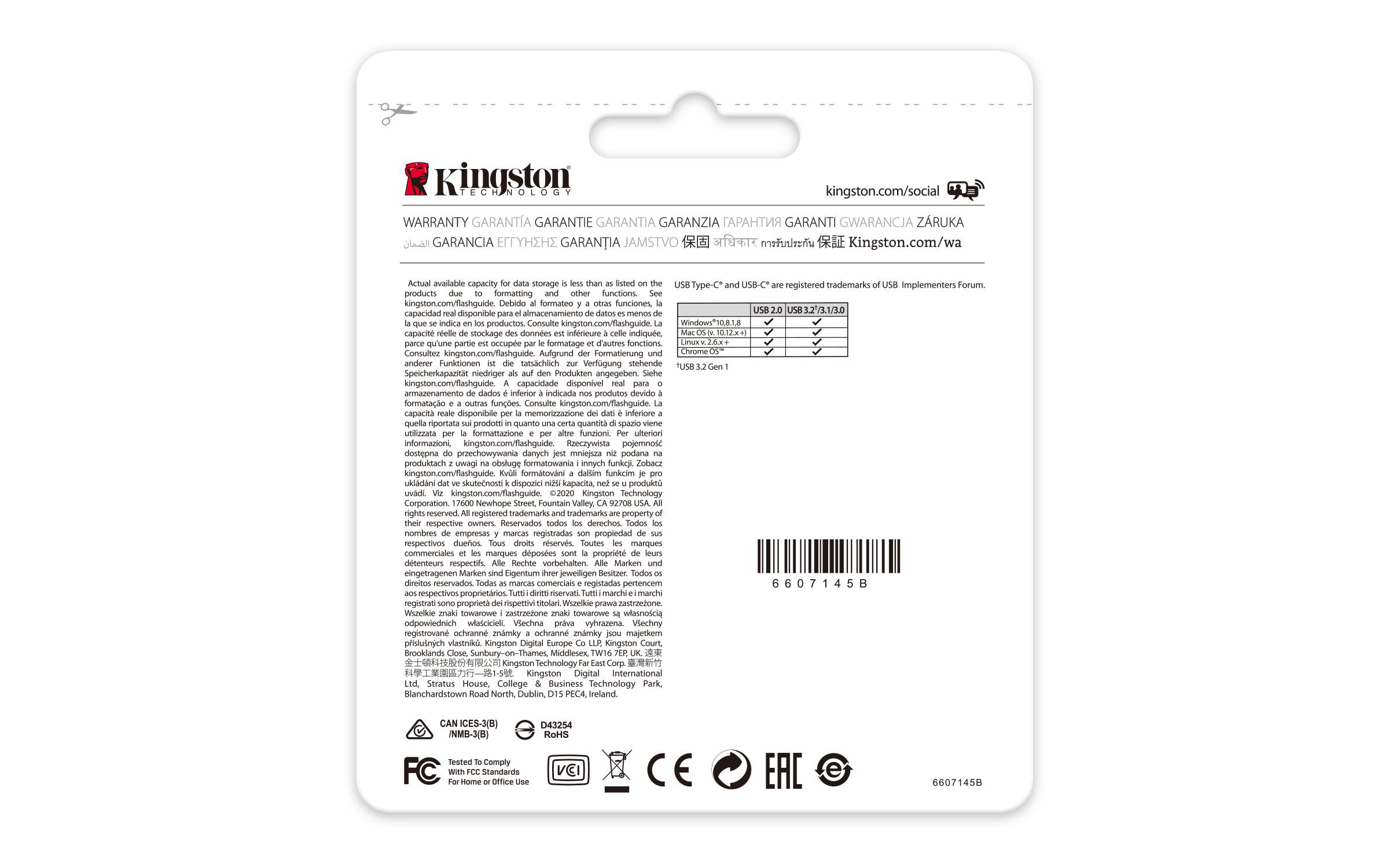 Pendrive 128GB Kingston DataTraveler 70 USB Tipo-C - Imagem 7