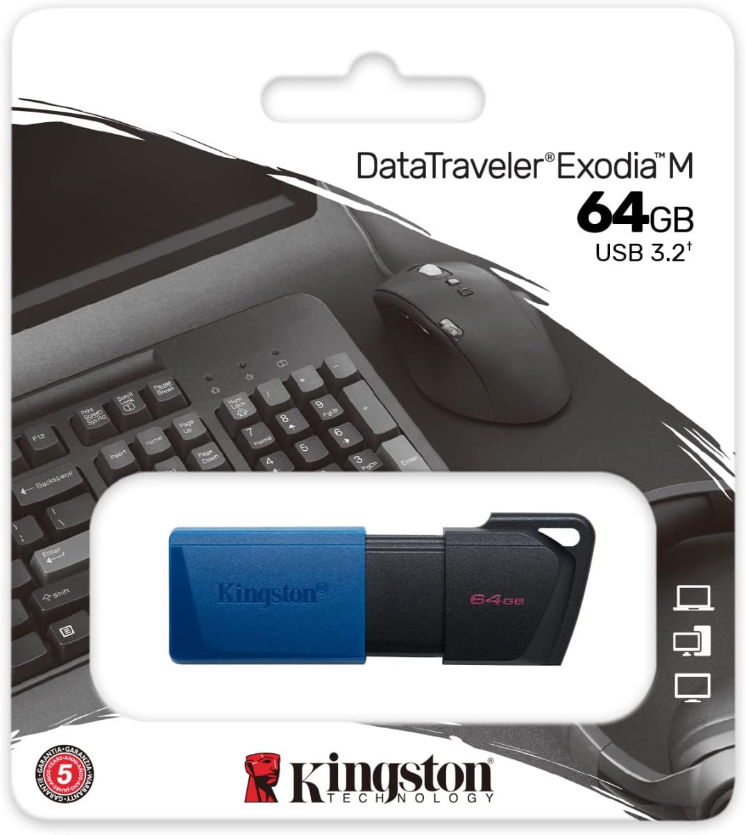 Pendrive 64GB Kingston DataTraveler Exodia M USB 3.2 - Imagem 6