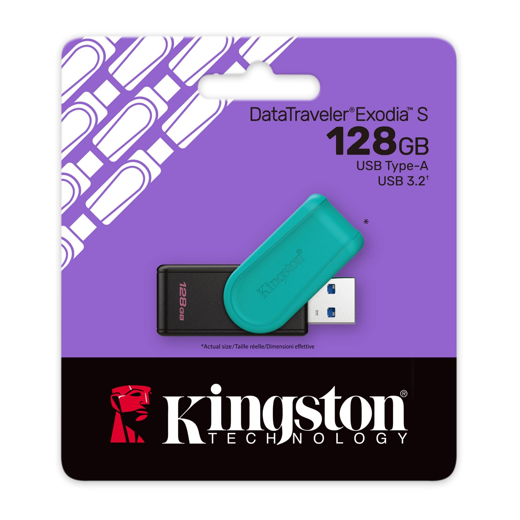 Pendrive 128GB Kingston DataTraveler Exodia S USB 3.2 - Imagem 2