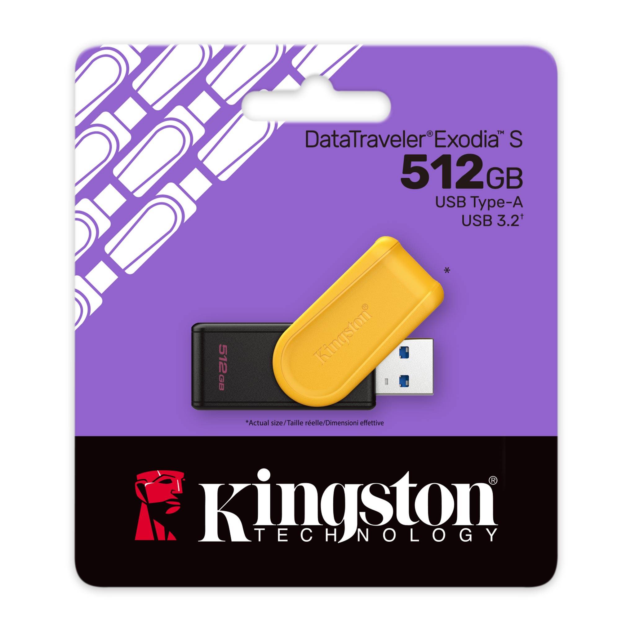 Pendrive 512GB Kingston DataTraveler Exodia S USB 3.2 - Imagem 2