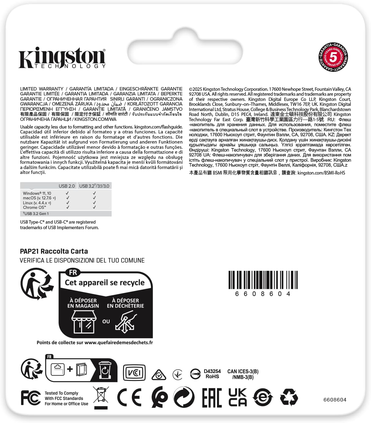 Pendrive 256GB Kingston DataTraveler Duo USB Tipo-C e USB 3.2 - Imagem 6