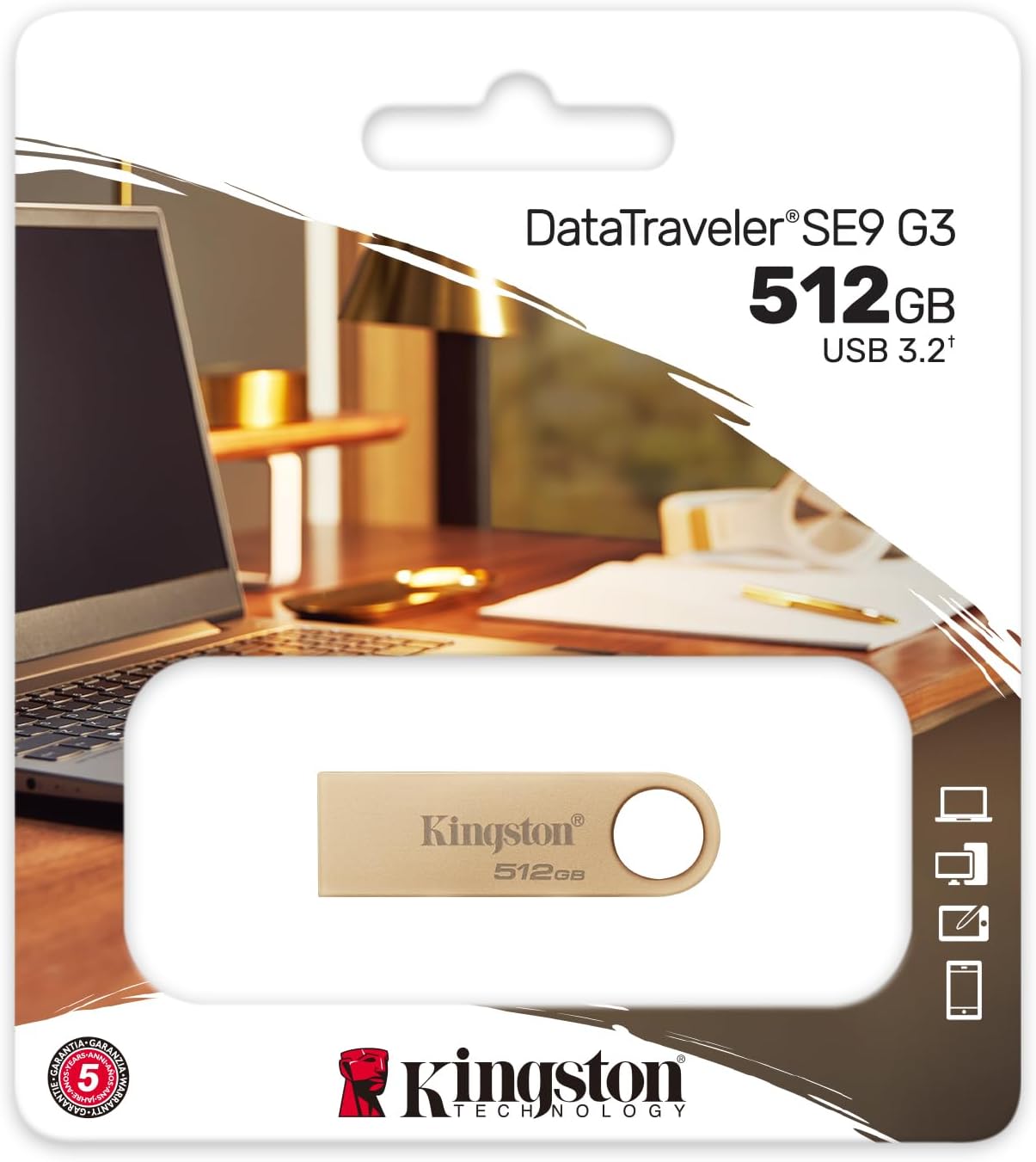 Pendrive 512GB Kingston DataTraveler SE9 G3 USB 3.2 - Imagem 3