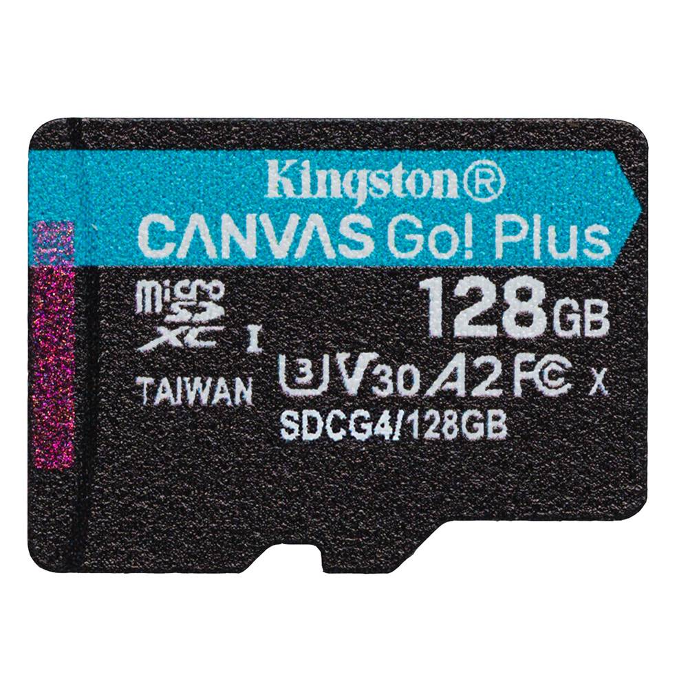 Cartão de Memória Kingston CANVAS Go! Plus 128GB microSD XC com Adaptador/ Classe 10/ 200MBs - Imagem 4