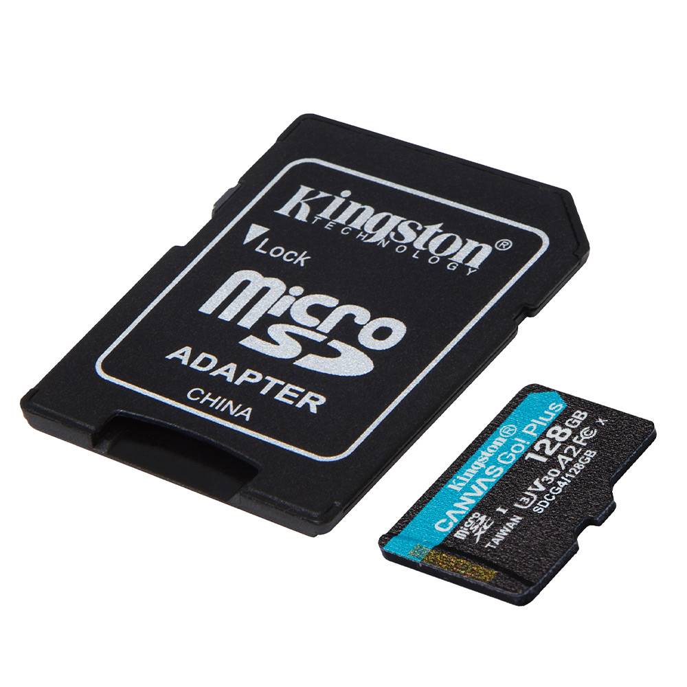 Cartão de Memória Kingston CANVAS Go! Plus 128GB microSD XC com Adaptador/ Classe 10/ 200MBs - Imagem 5