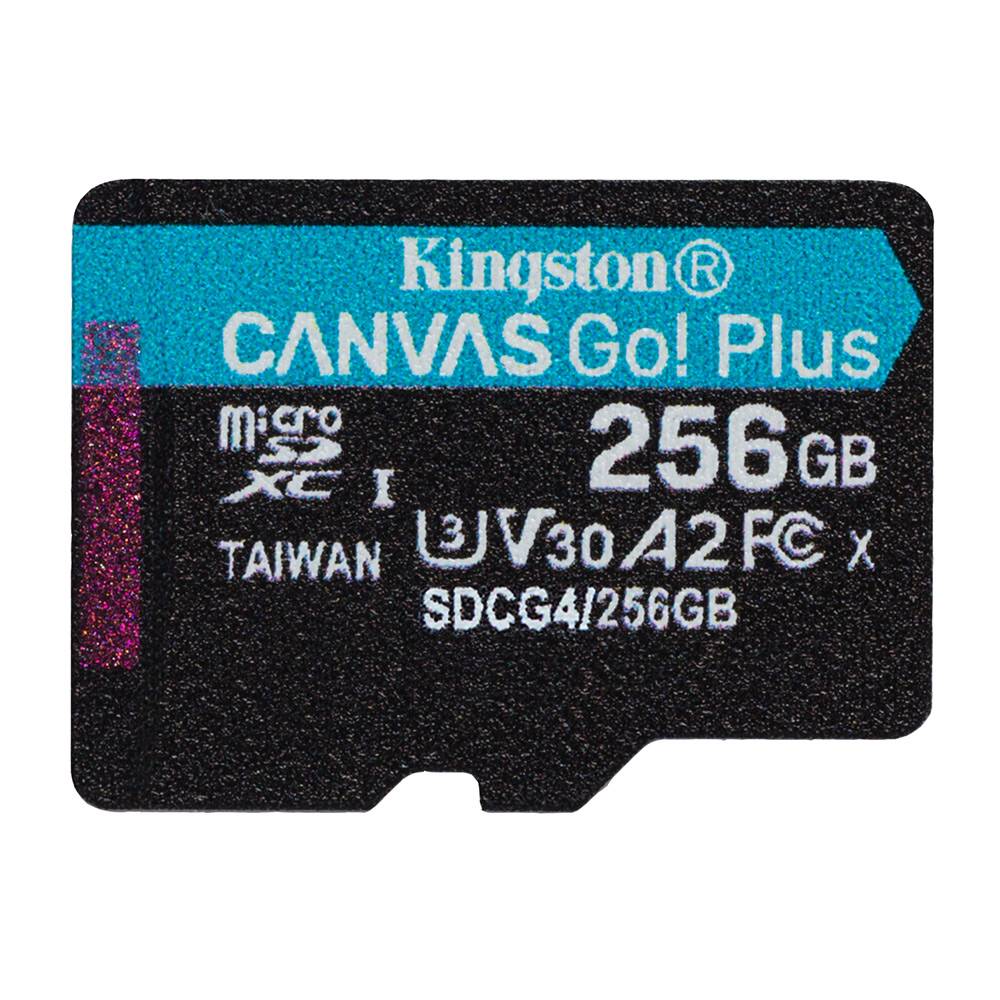 Cartão de Memória Kingston CANVAS Go! Plus 256GB microSD XC com Adaptador/ Classe 10/ 200MBs - Imagem 4