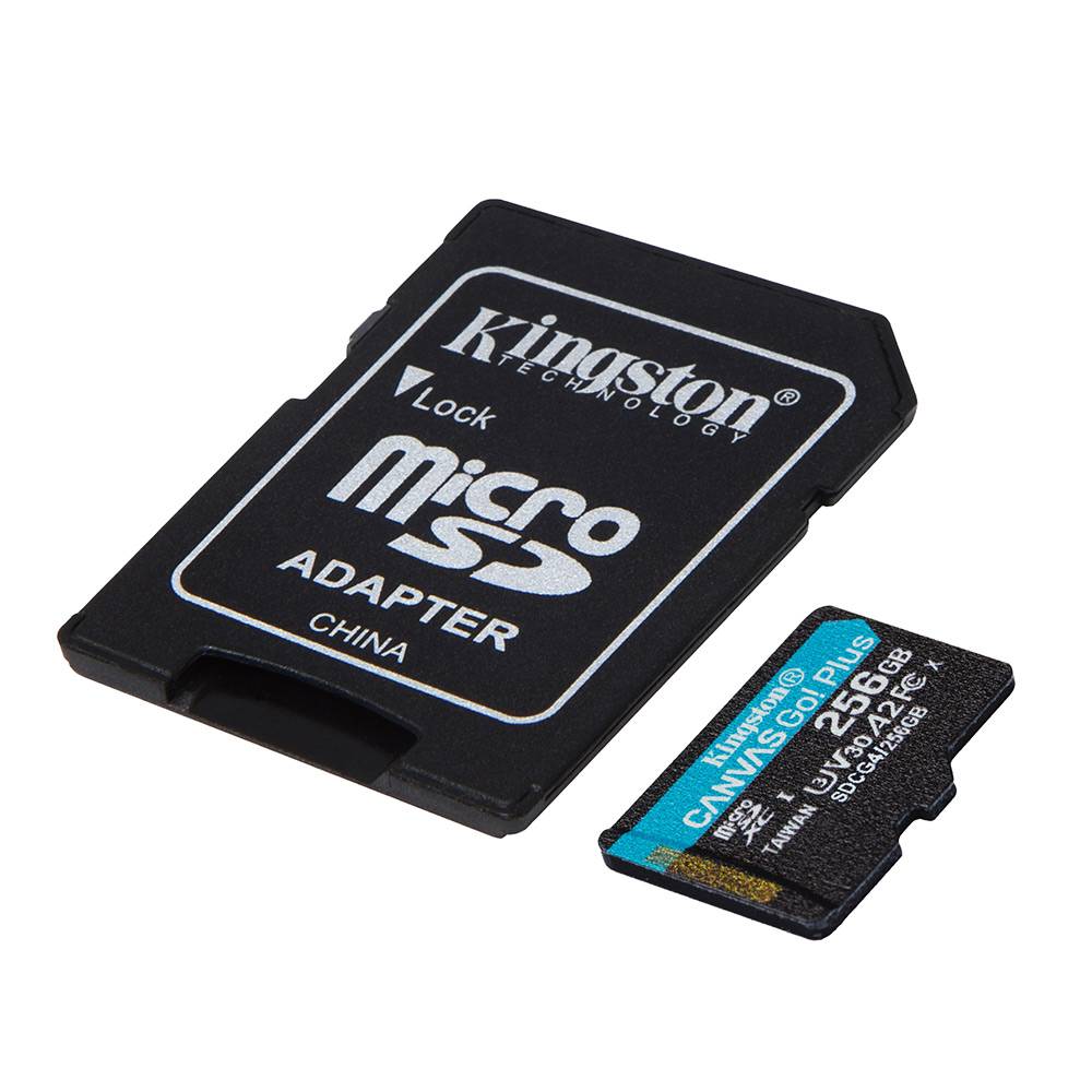 Cartão de Memória Kingston CANVAS Go! Plus 256GB microSD XC com Adaptador/ Classe 10/ 200MBs - Imagem 5