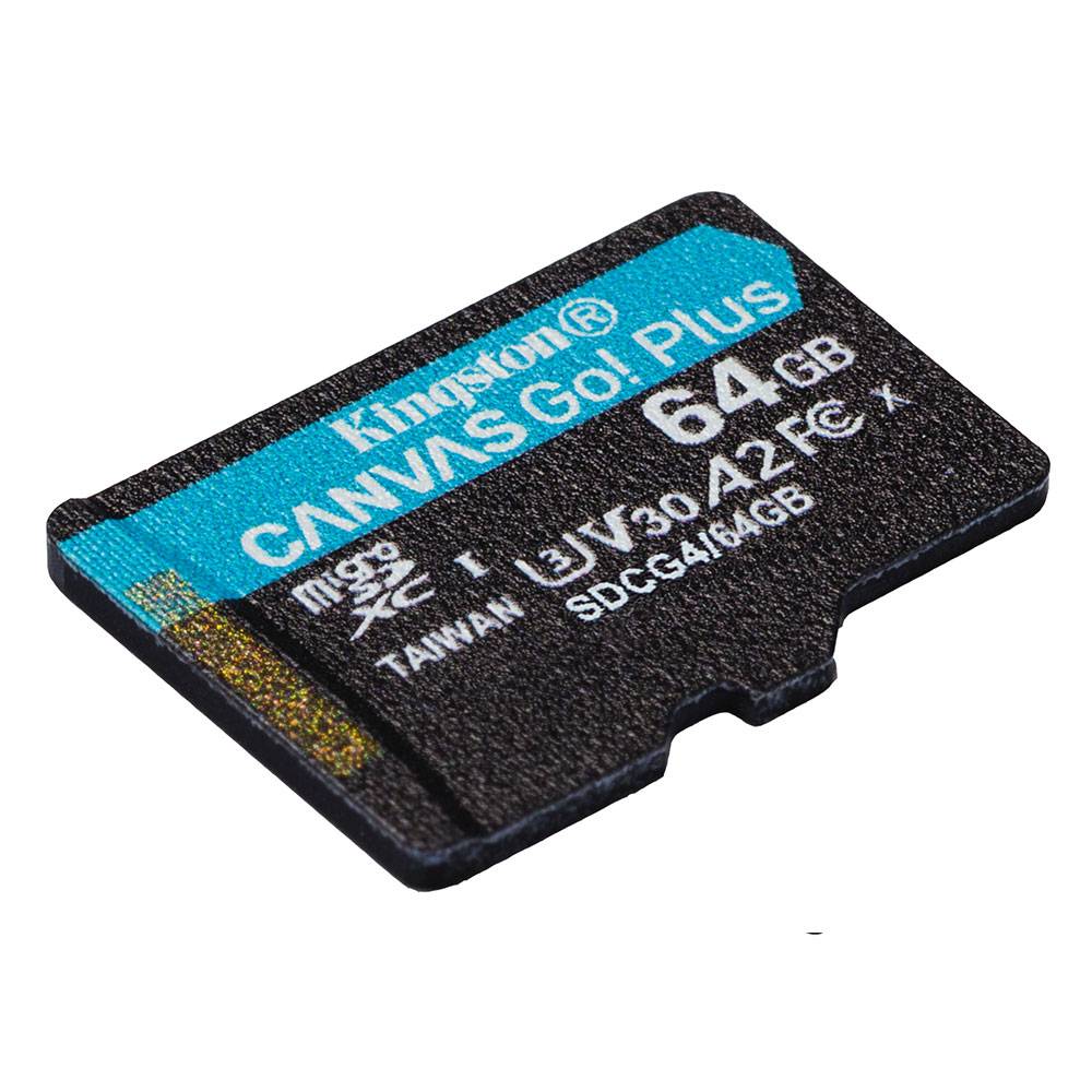 Cartão de Memória Kingston CANVAS Go! Plus 64GB microSD XC com Adaptador/ Classe 10/ 200MBs - Imagem 6