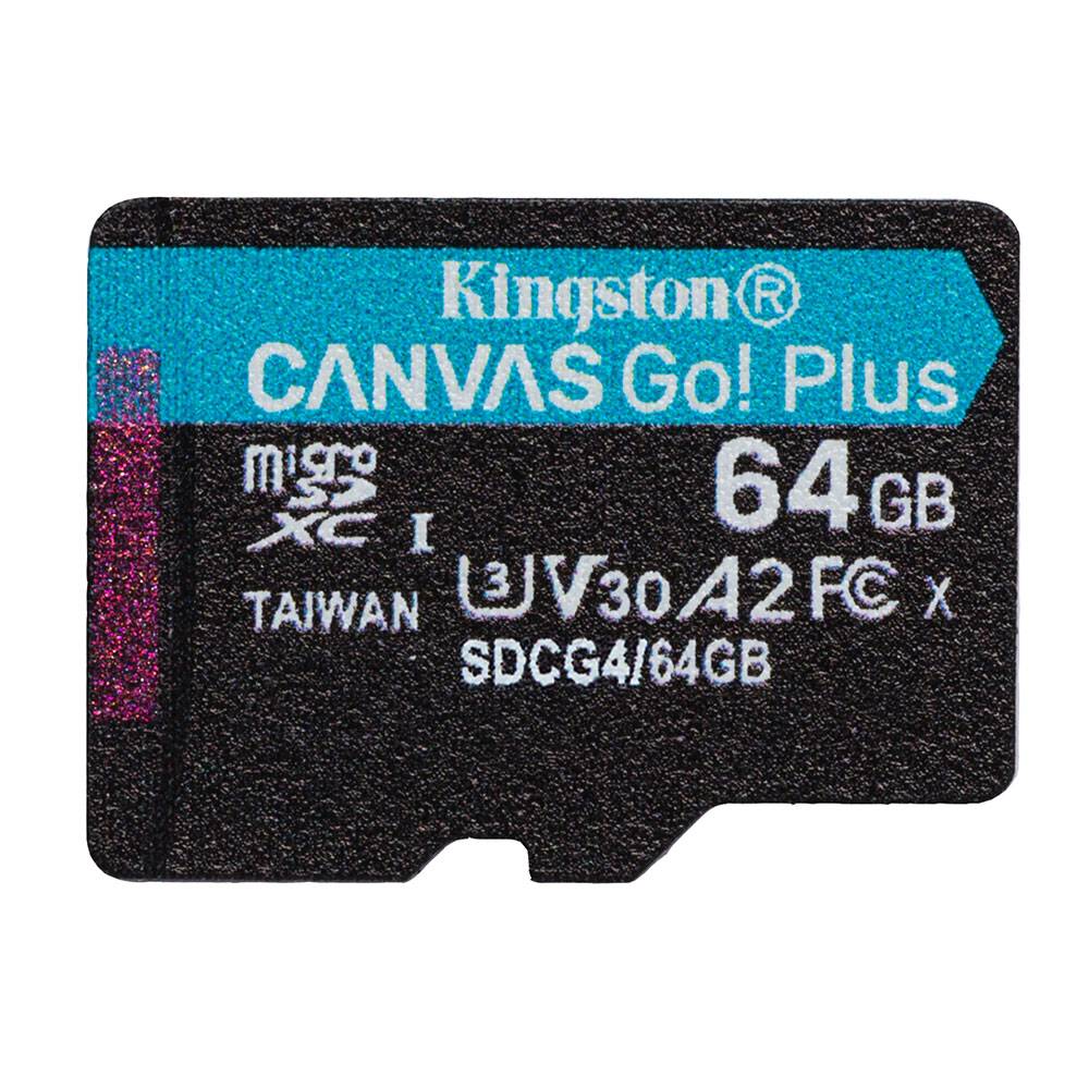 Cartão de Memória Kingston CANVAS Go! Plus 64GB microSD XC com Adaptador/ Classe 10/ 200MBs - Imagem 4
