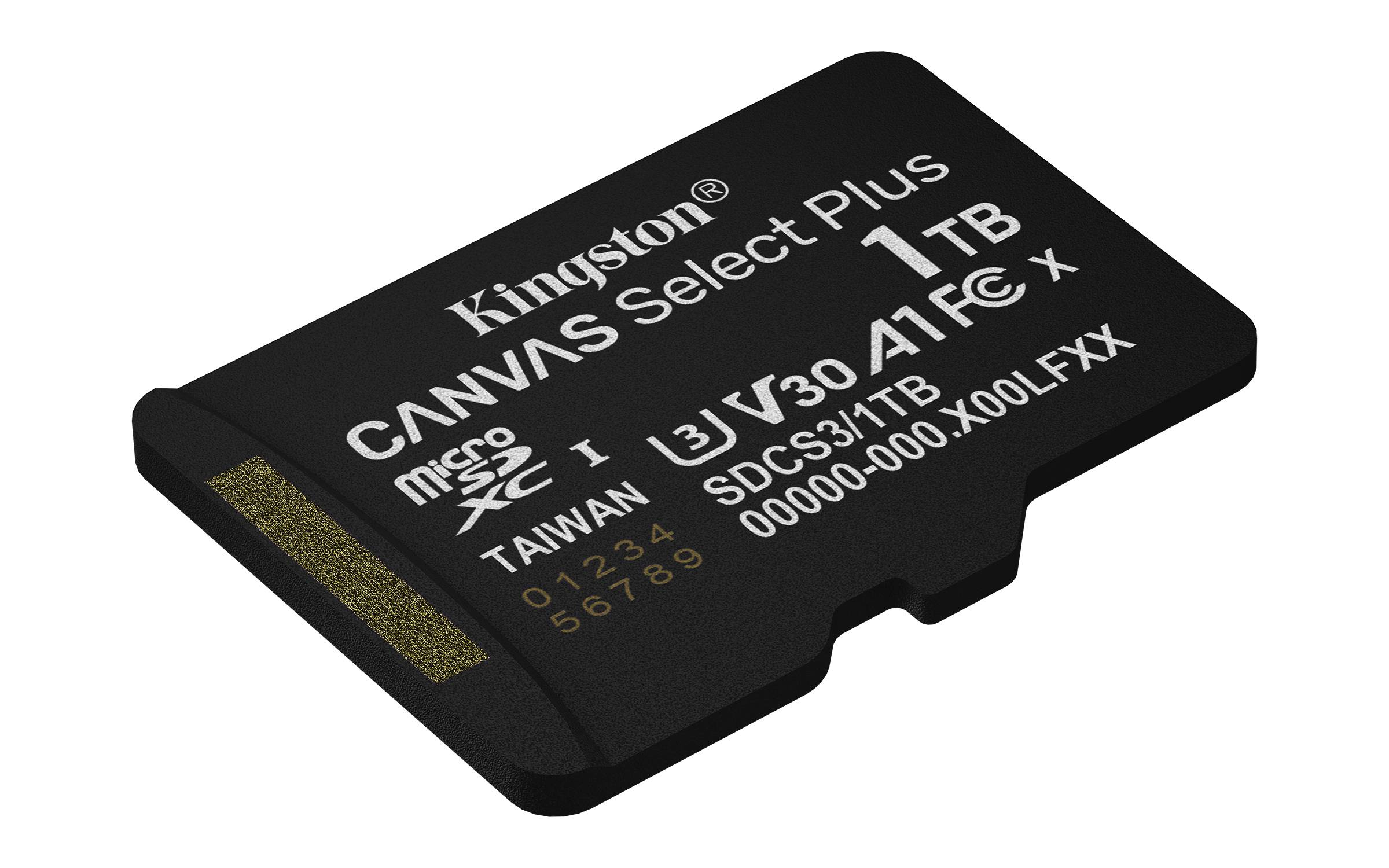 Cartão de Memória Kingston CANVAS Select Plus 1TB microSD XC com Adaptador/ Classe 10/ 150MB/s - Imagem 4