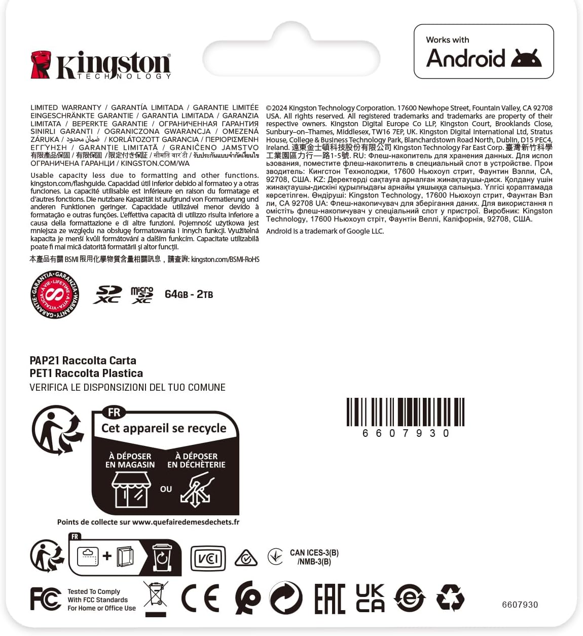Tinteiro Kingston CANVAS Select Plus 64GB microSD XC/ Classe 10/ 100MBs - Imagem 4